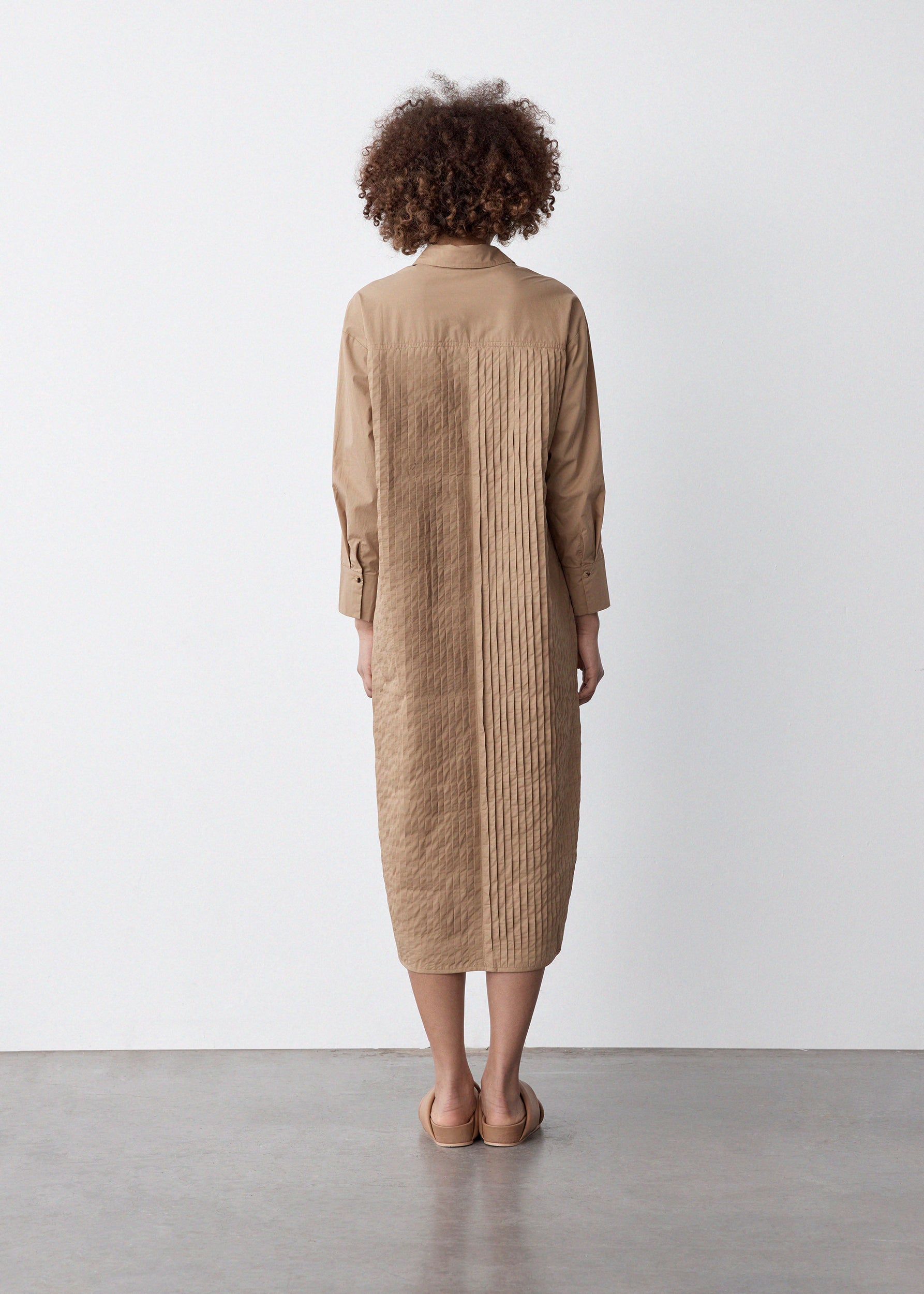 Zara Dress | Camel Poplin
