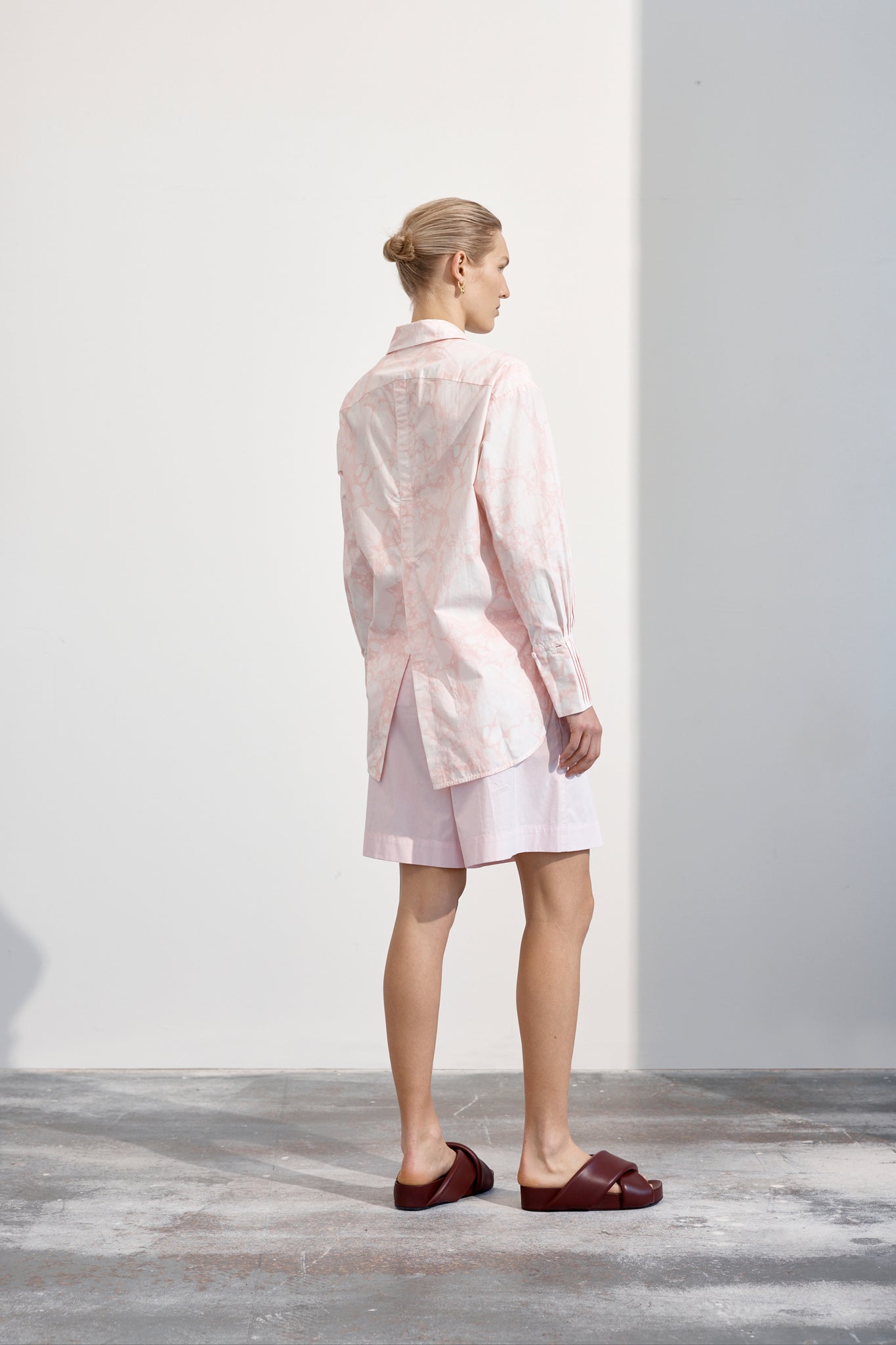 Daphne Shirt | Cellular Print Rose