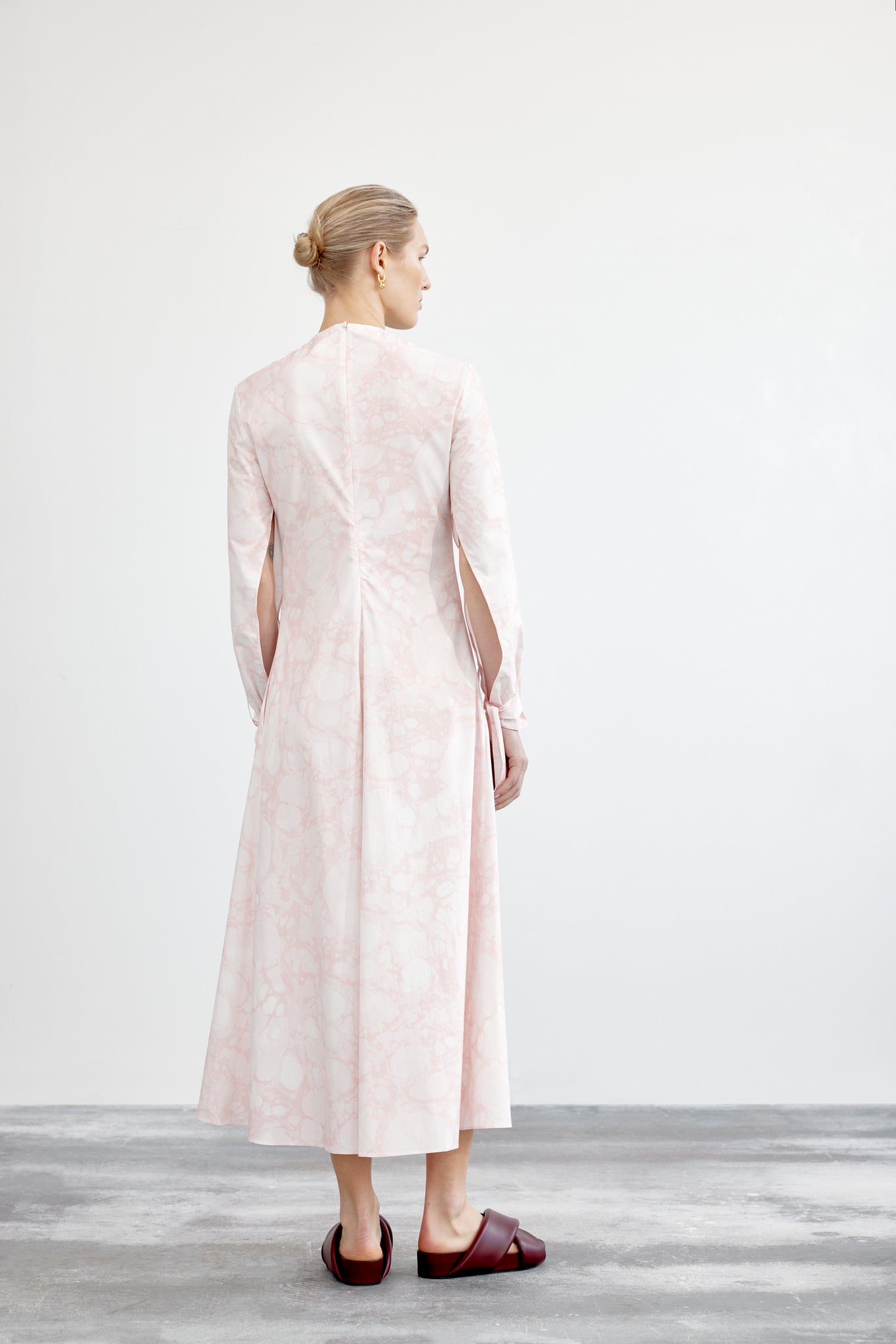 Sofia Dress | Cellular Print Rose